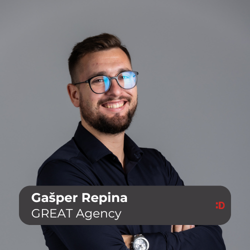 Profilna fotografija Gašper Repina - GREAT Agency